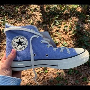 Suede high top converse